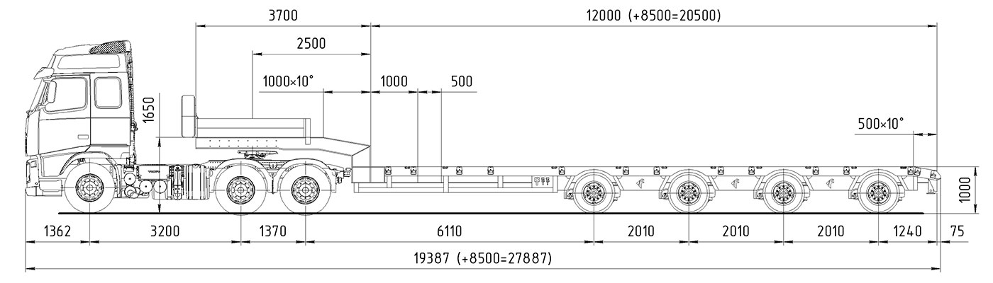 VOLVO FH-TRUCK 6х4	FAYMONVILLE STN-4AU