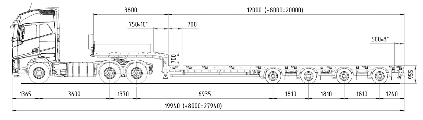 VOLVO FH-TRUCK 6х4 MAX TRAILER F-S44-1A1Y
