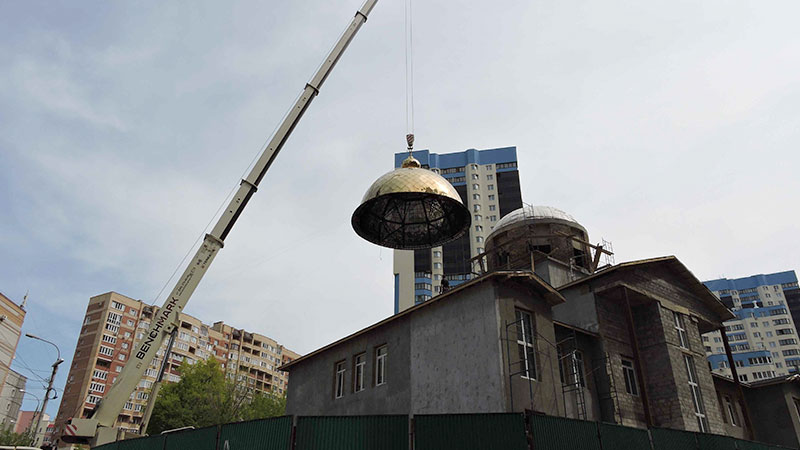 Установка главного купола