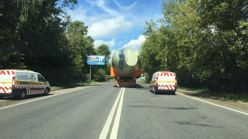 Перевозка фюзеляжа самолета МС-21. 2