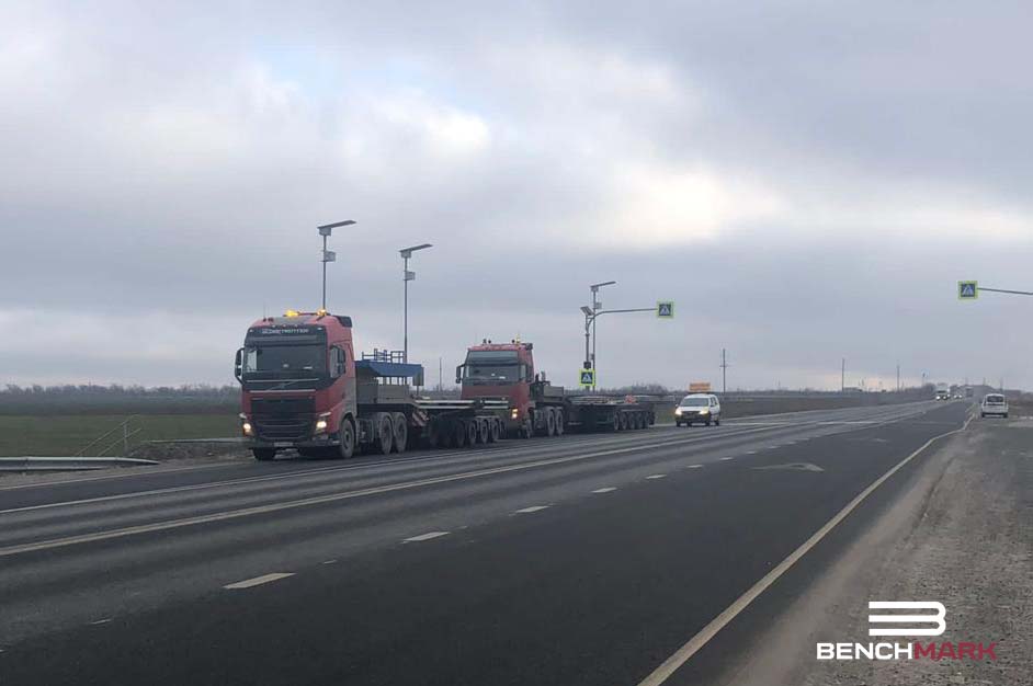 Перевозка негабаритного груза в порт Усть-Луга. 2